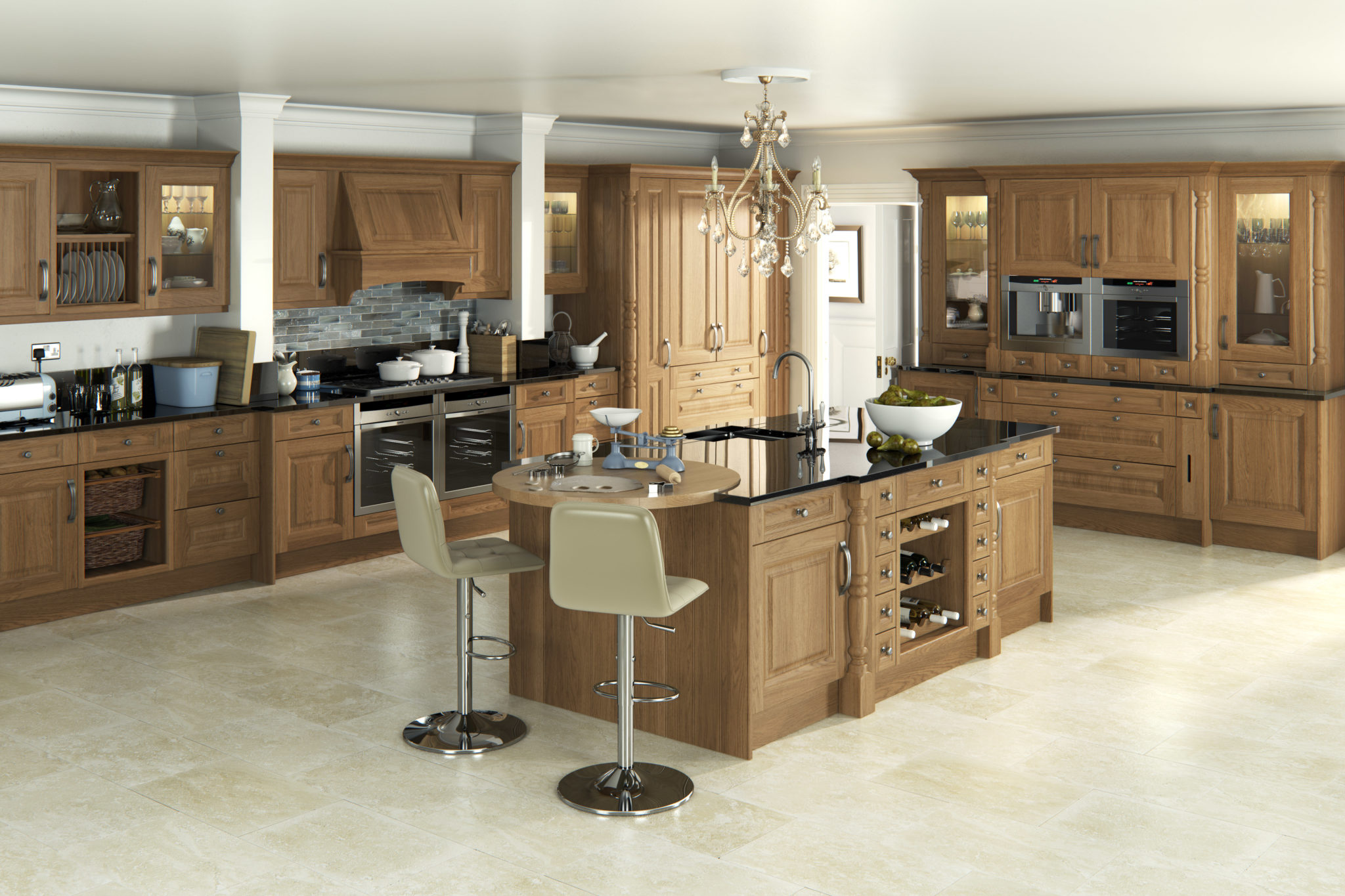 traditional kitchen design - oak kitchens - traditional oak kitchens