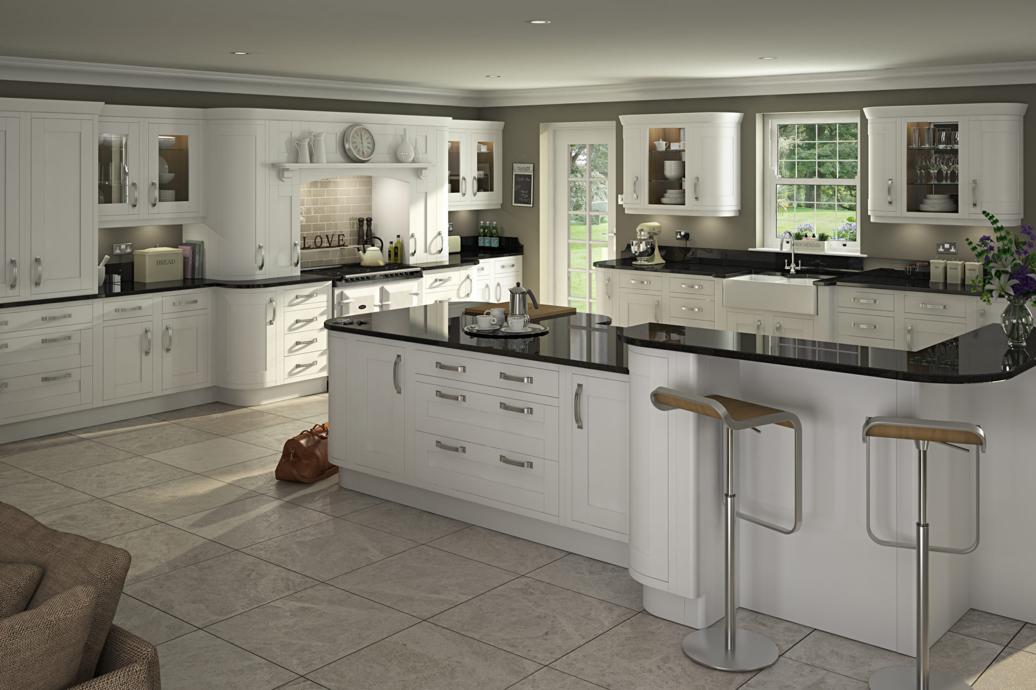 Traditional in frame kitchen design - painted kitchens | Think Kitchens Northallerton